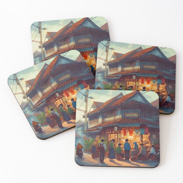 Item preview, Senja di Warung Kopi designed and sold by ZenGrooves.