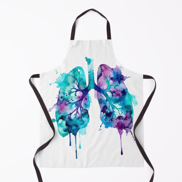 Item preview, Breathe Deeply - Artistic Blue Lungs Illustration designed and sold by MYF Digital Design .