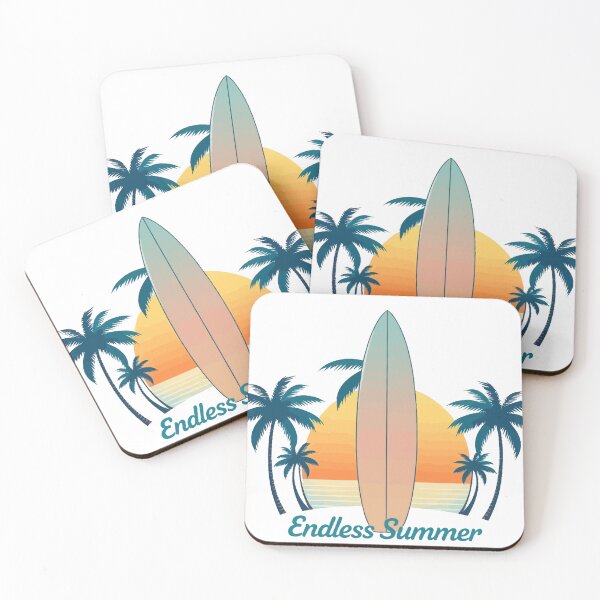 Item preview, Endless Summer Surfing Design – Tropical Beach Sunset Surfboard T-Shirt & Accessories designed and sold by DConcept.