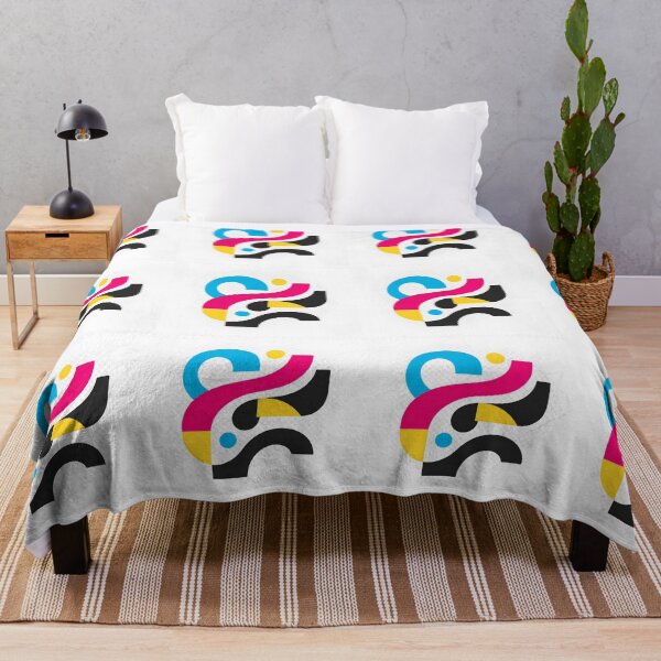 Item preview, CMYK Abstract Typography Sticker designed and sold by AlignStudio.
