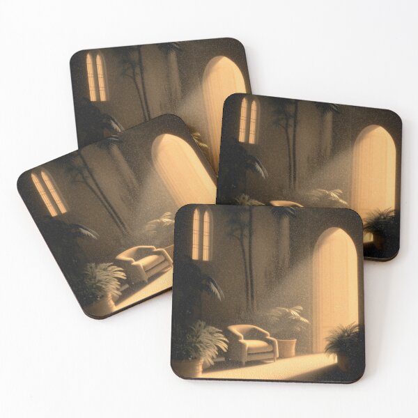 Item preview, Golden Sunlit Chair – Cozy Indoor Garden Light & Shadow Art designed and sold by nadrune.