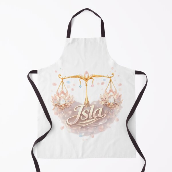 Item preview, Isla Libra – Elegant Female Name Zodiac Balance Fantasy Art Design designed and sold by AlexLineArt.