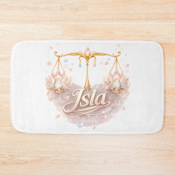 Item preview, Isla Libra – Elegant Female Name Zodiac Balance Fantasy Art Design designed and sold by AlexLineArt.