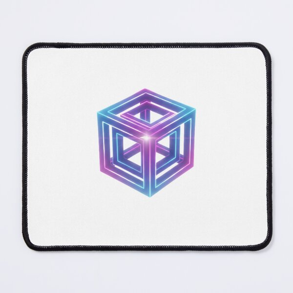 Item preview, Neon Impossible Cube – Surreal Geometry Style designed and sold by Tily360.