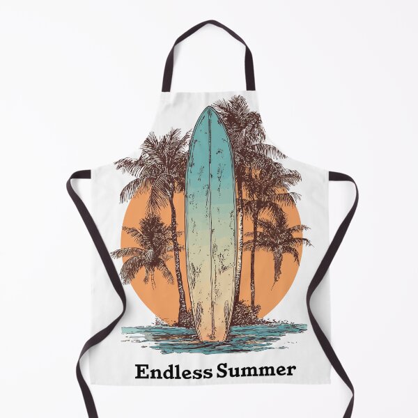 Item preview, Endless Summer Surfboard Design – Retro Tropical Sunset T-Shirt & Accessories designed and sold by DConcept.