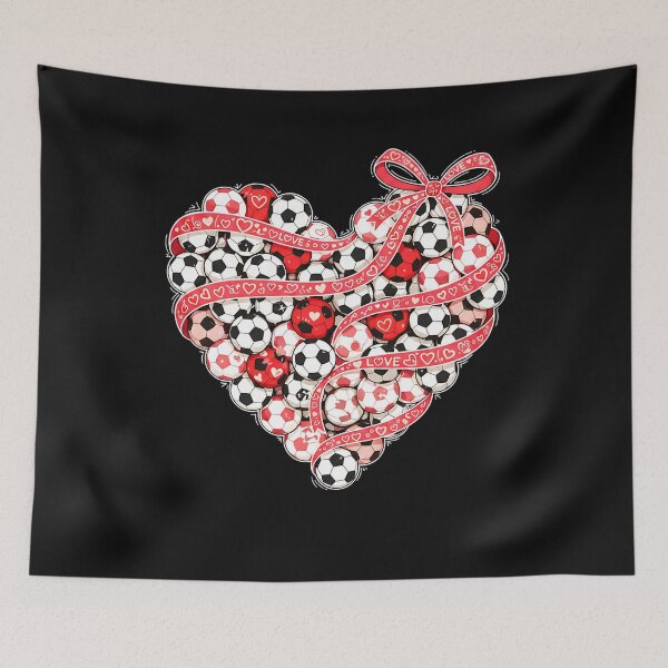 Item preview, Cute Soccer Heart Valentines Day Sports Player Lover Fan designed and sold by clothesy7.