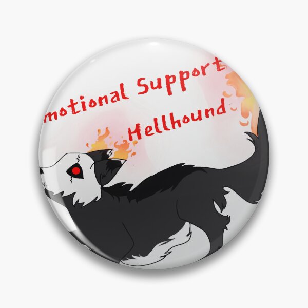Artikelvorschau, Emotionaler Unterstützungs-Höllenhund entworfen und verkauft von calyfox’s RedBubble Shop.