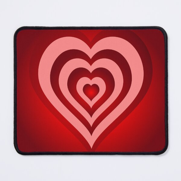 Item preview, Retro Heart Tunnel - Pink and Red Concentric Hearts Aesthetic designed and sold by DeeLulu.