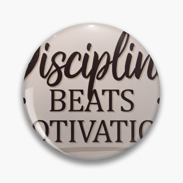 Item preview, Discipline Beats Motivation – Aesthetic Quote Design designed and sold by DRstore95.