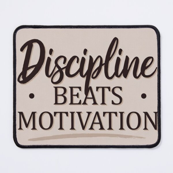 Item preview, Discipline Beats Motivation – Aesthetic Quote Design designed and sold by DRstore95.