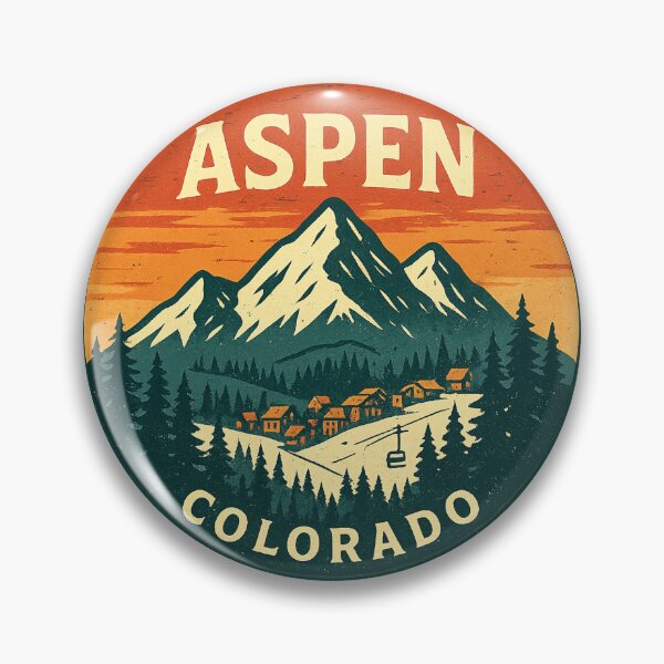 Item preview, Aspen Colorado Mountain Badge designed and sold by American Travels.