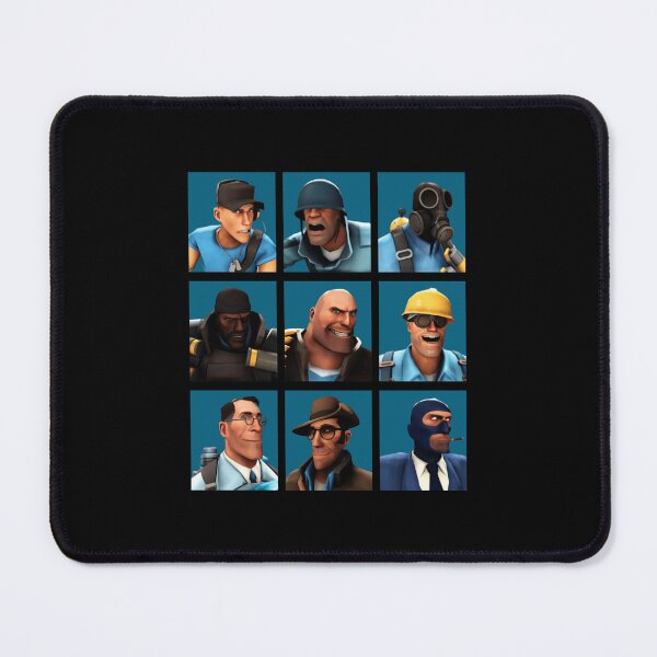 Item preview, Team Fortress 2 Blue Team Character Grid designed and sold by animefan1368.