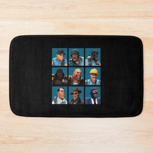 Item preview, Team Fortress 2 Blue Team Character Grid designed and sold by animefan1368.