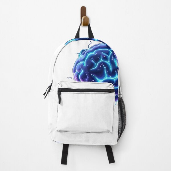 Item preview, Brainstorm - Cyberpunk Neon Lightning Brain designed and sold by MYF Digital Design .