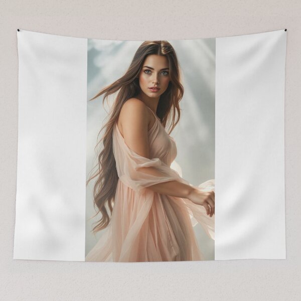 Item preview, Young woman romantic style designed and sold by BenCoStyle.