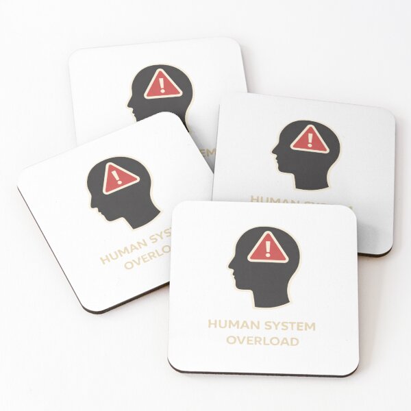 Item preview, Human System Overload Warning Icon designed and sold by Papier Atelier Art.