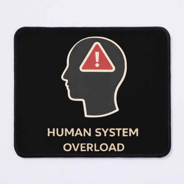 Item preview, Human System Overload Warning Icon designed and sold by Papier Atelier Art.