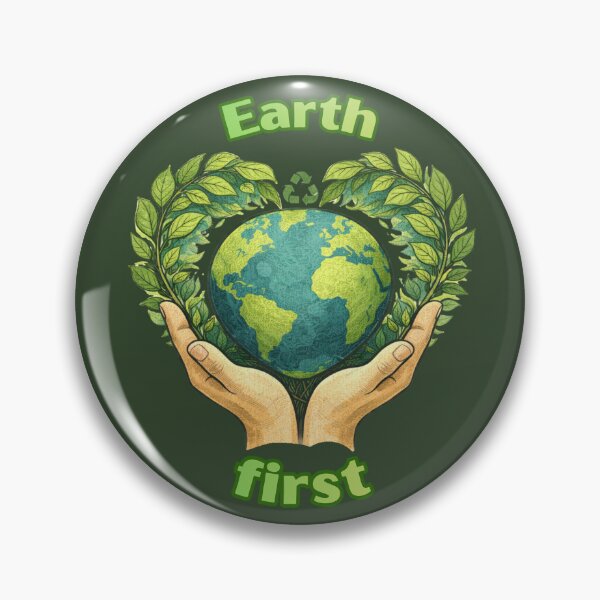 Item preview, Earth First – Eco Awareness Illustration designed and sold by hallwell.