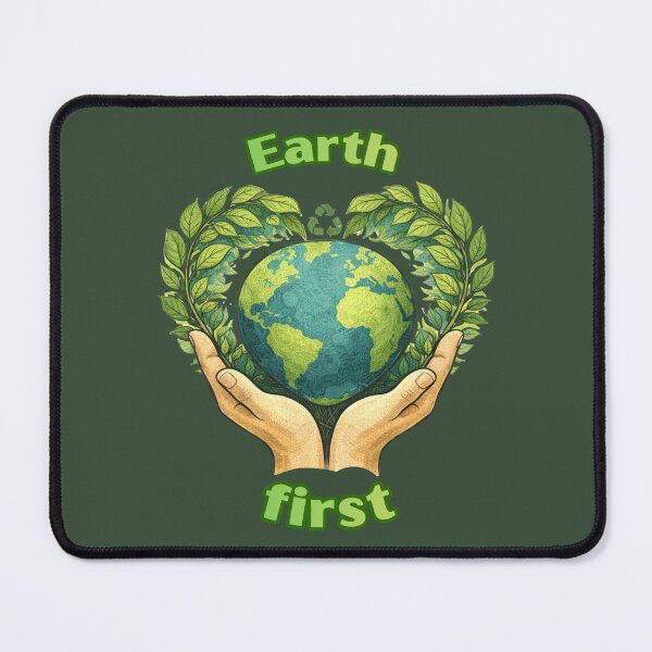 Item preview, Earth First – Eco Awareness Illustration designed and sold by hallwell.