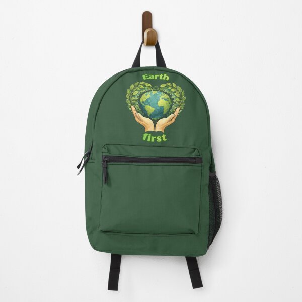 Item preview, Earth First – Eco Awareness Illustration designed and sold by hallwell.