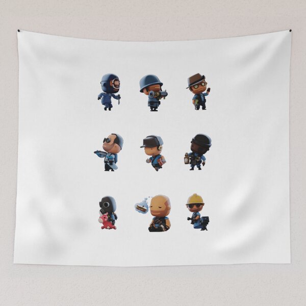 Item preview, Team Fortress 2 Chibi Mercenary Set designed and sold by animefan1368.