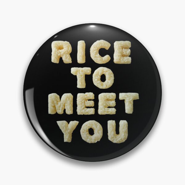 Item preview, Rice to Meet You - Funny Food Pun Rice Lettering Art designed and sold by RDproject.