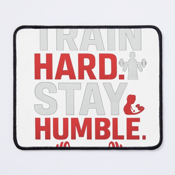 Item preview, “Train Hard, Stay Humble – Motivational Gym Quote T-Shirt” designed and sold by rsuniquestyle.