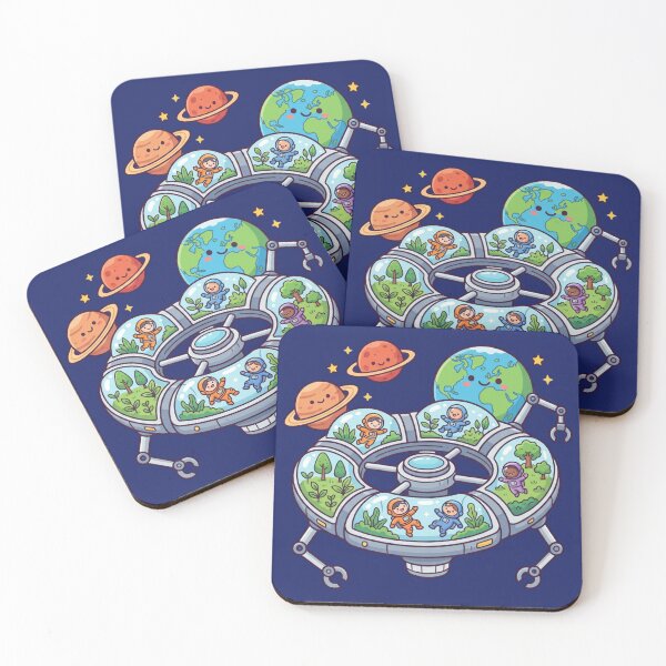 Item preview, Future Space Station Adventure Art designed and sold by HappySproutArt.