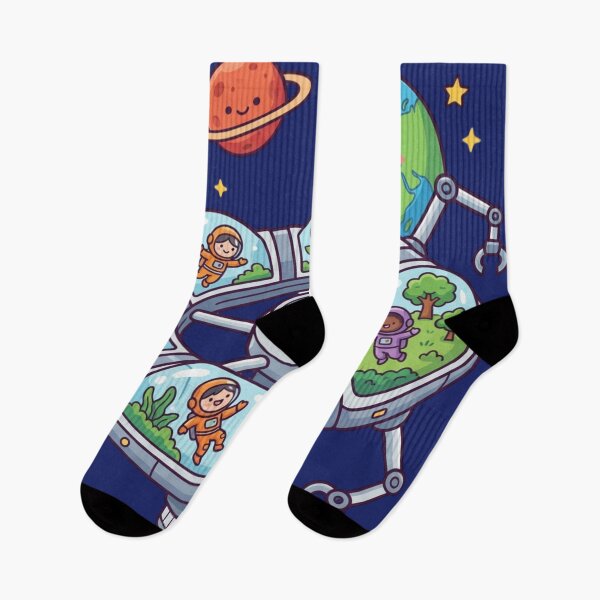 Item preview, Future Space Station Adventure Art designed and sold by HappySproutArt.