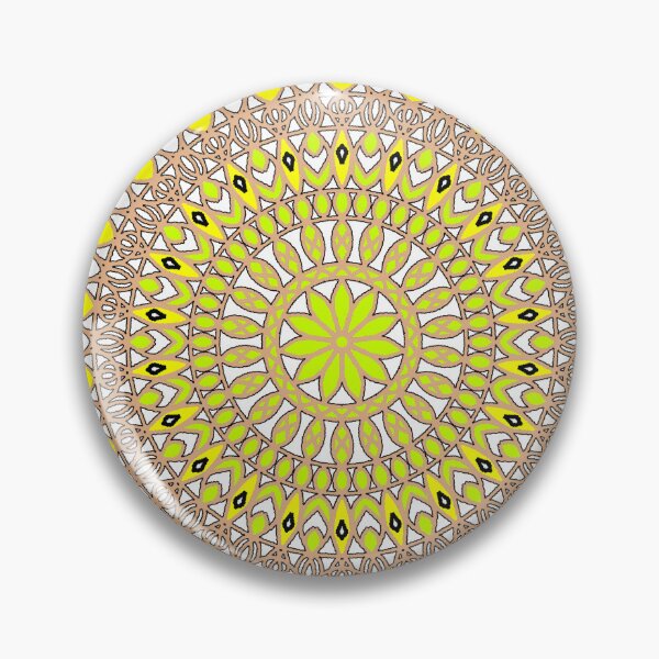 Item preview, "Radiant Mandala with Floral and Geometric Layers" designed and sold by nighttime1990.