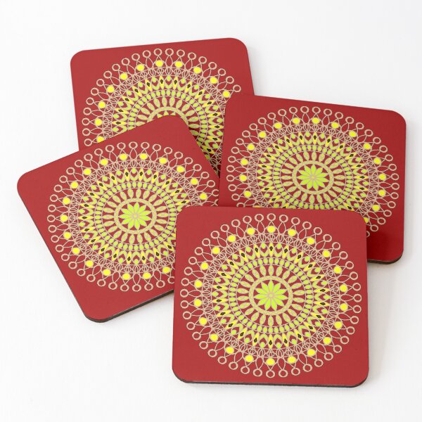 Item preview, "Radiant Mandala with Floral and Geometric Layers" designed and sold by nighttime1990.