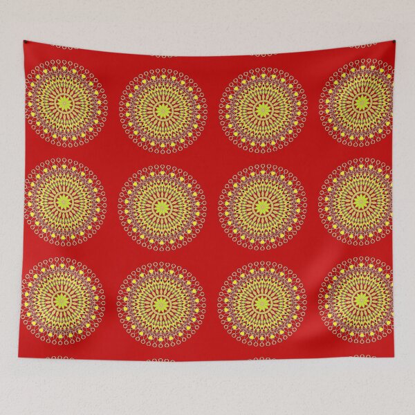 Item preview, "Radiant Mandala with Floral and Geometric Layers" designed and sold by nighttime1990.