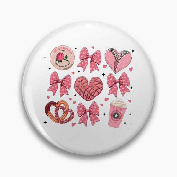 Item preview, Valentine Concha Pan Dulce, Funny Mexican Bread Lover, Valentine Coquette , Mexican Sweet Breads designed and sold by DesignDenDo ⭐⭐⭐⭐⭐.