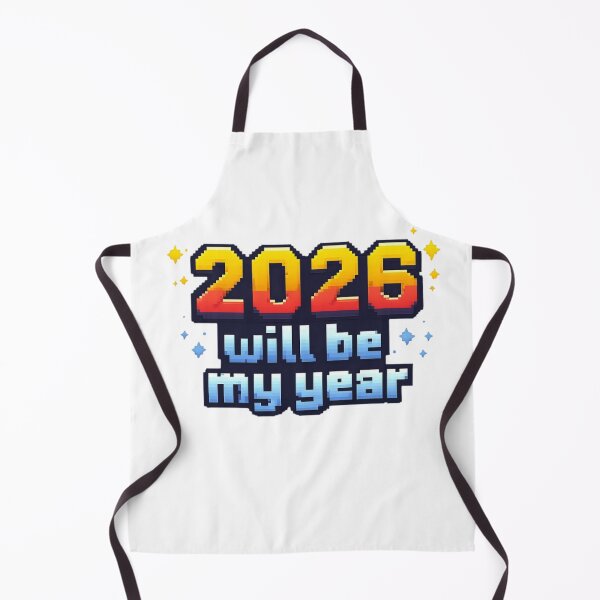 Item preview, 2026 Will Be My Year – Motivational Pixel Typography Sticker designed and sold by Gurjeetpixelart.