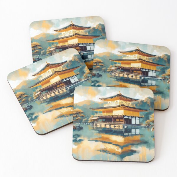 Item preview, Kinkaku-ji Travel Poster – Golden Pavilion, Kyoto designed and sold by StudioKansai.