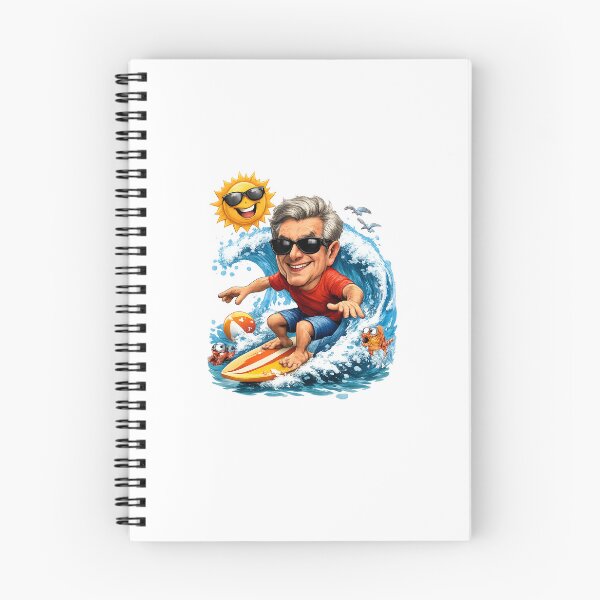 Item preview, Old man surfs on a huge wave designed and sold by Taoufik79-shop.