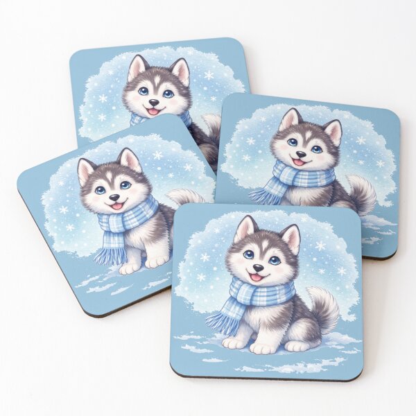 Item preview, Husky Blue-Eyed Winter Magic – Cozy Snow Dog Mom Shirt designed and sold by dogmomtees.