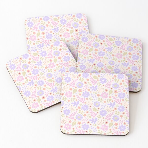 Item preview, Pastel Lavender and Pink Ditsy Floral designed and sold by kiyanochka.
