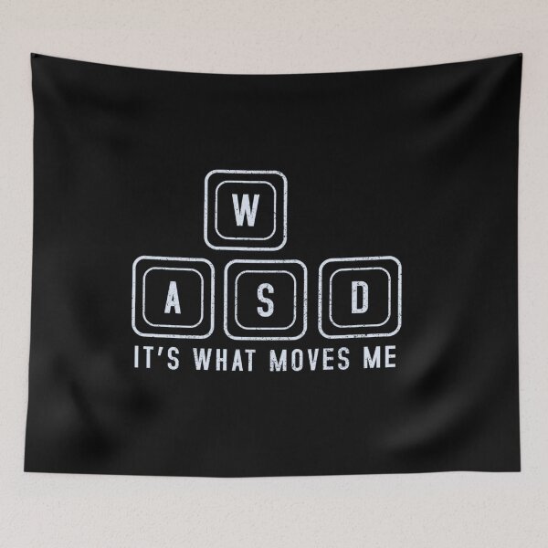Item preview, Minimal Keyboard Movement Quote Design For Competitive PC Gamers designed and sold by GenioFin.