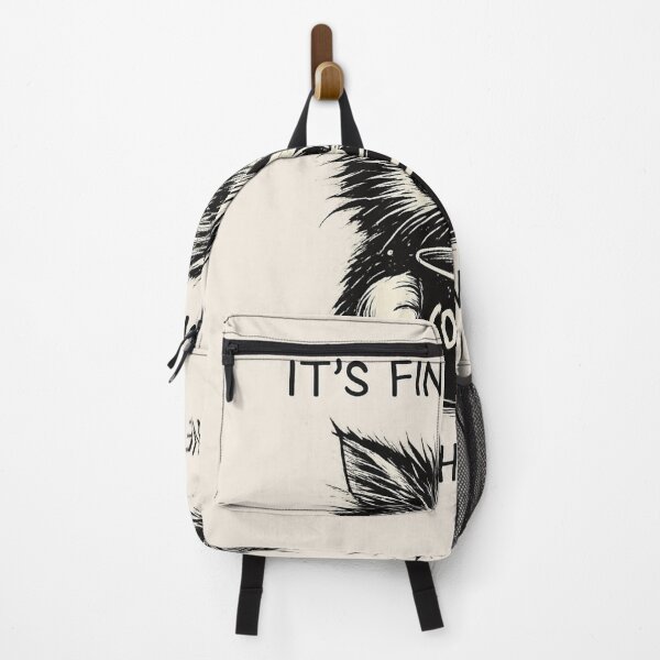 Item preview, Funny Coffee Cat With Burnout Vibes – Everything Is Fine Design designed and sold by TeeSpectrume.
