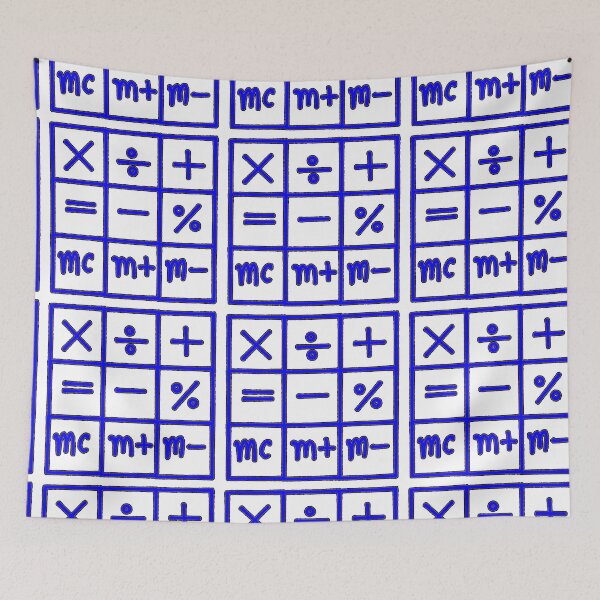 Item preview, Glowing Calculator Function Icons in Grid Layout designed and sold by nighttime1990.
