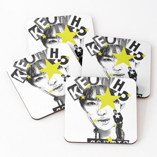 Item preview, Cortis Keonho Graphic Portrait Artwork With Bold Star Motif And Stylized Kpop designed and sold by kacylqxs.