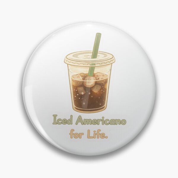 Item preview, Iced Americano for Life | K-Drama Coffee Lover Sticker designed and sold by Soft Seoul Studio.