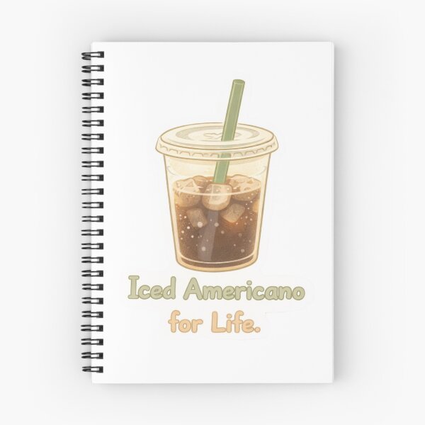 Item preview, Iced Americano for Life | K-Drama Coffee Lover Sticker designed and sold by Soft Seoul Studio.