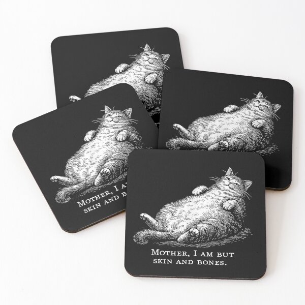 Item preview, Monochrome Cat Illustration Expressing Dark Humor And Existential Irony designed and sold by GenioFin.