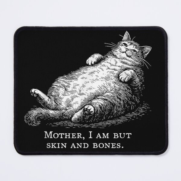 Item preview, Monochrome Cat Illustration Expressing Dark Humor And Existential Irony designed and sold by GenioFin.