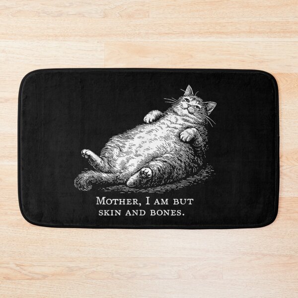 Item preview, Monochrome Cat Illustration Expressing Dark Humor And Existential Irony designed and sold by GenioFin.