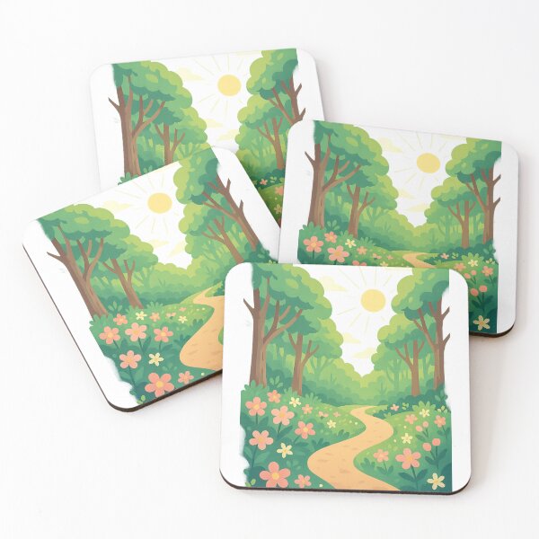 Item preview, Sunlit Forest Path with Blooming Magic designed and sold by MIArt Studio.