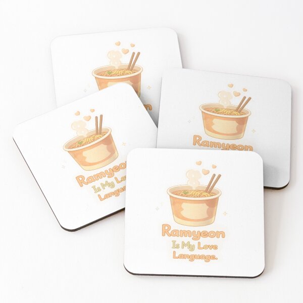 Item preview, Ramyeon Is My Love Language | Cute K-Drama Food Sticker designed and sold by Soft Seoul Studio.