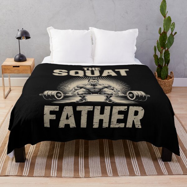 Item preview, The Squat Father Weightlifting Fitness Gym Fathers Day  designed and sold by FadeOfThrone.